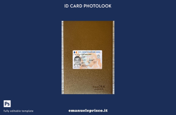 stile verificato Modello frontale photolook per nuova carta d'identità USA New Y